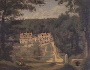 Jean Baptiste Camille  Corot Les maisons Cabassud (mk11) oil painting on canvas